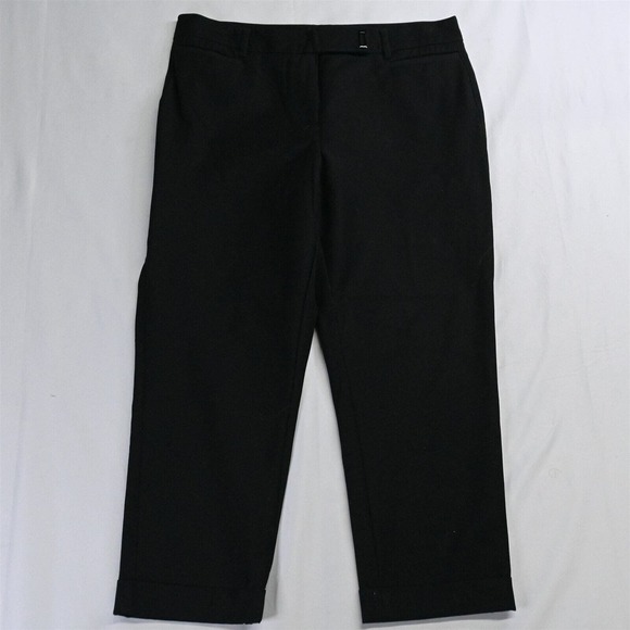 WHBM 10 Short Black The Slim Crop‎ Modern Fit Dress Pants - Picture 1 of 5